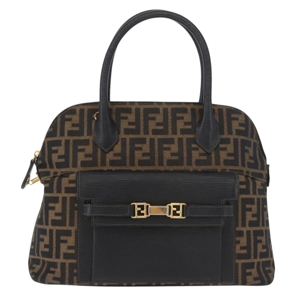 Fendi Zucca Handbag Black